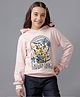 Under Fourteen Only Full Sleeves Hooded Light Winter Sweatshirt - Peach