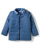 Under Fourteen Only Full Sleeves Threadwork Detailed Jacket - Blue