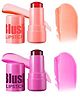 FAVON Jelly Blush Lipstick Stick For Cheek and Lip Stains & Tints(Peach & Dark Pink)