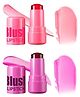 FAVON Jelly Blush Lipstick Stick For Cheek and Lip Stains & Tints(Baby Pink & Dark Pink)