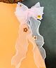 Radhya accessories Bow Applique Detailed Alligator Hair Clip - Pink