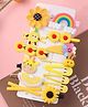 Radhya accessories Set Of 14 Floral & Giraffe Designed Hair Clips - Multi Colour
