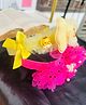Radhya accessories Set Of 2 Bow & Teddy Bears Applique Detailed Hair Bands - Multi Colour