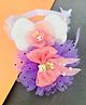 Radhya accessories Set Of 2 Bow & Floral Applique Detailed Hair Bands - Multi Colour