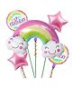 Bubble Trouble Rainbow themed Foil balloons Pack of 5