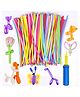 Bubble Trouble Long Balloons for Kids - 101 Pcs (30 cm) Multicolor Twisting Balloons for Birthday | Manual Air Balloon Pump Machine | Rainbow Balloon for Decoration | Balloon Blower (Latex)