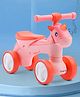 Babyhug SE Unicorn Horse Rider Manual Push Ride on With Led Lights & Music -Pink| Foot to Floor Operation| Comfortable Seat| Easy to Assemble| Activity Gift