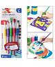 Sanjary 5pcs Colorful Plastic Handle Nylon Hair Soft Sponge Grip Kids DIY Paint Artist Brush Set for Children color design may vary