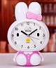 SANJARY Cartoon Rabbit Cute Student Alarm Clock Dual Ringtone Music Ring Alarm Clock Color Design May Vary