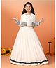 Fashion Dream Silk Woven  Abstract  Embroidered  Lehenga Choli With Three Fourth Sleeves Jacket - White