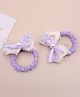 Babyhug Bow Rubber Bands Pack of 2 - Purple