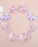Babyhug Bow, Butterfly and Floral Applique Hair Clips Pack of 8 - Purple