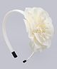Babyhug Free Size Hair Band With Floral Applique - White