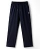Pine Active Knit Full Length Super Stretch Solid Coloured Track Pant - Navy Blue