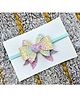 FOLLOW THE NEEDLE Shimmer Detailed Headband - Pink Yellow Purple & Blue