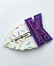 FOLLOW THE NEEDLE K Alphabet Applique Detailed Tic Tac Hair Clip - White
