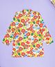 Kiddopanti Cotton Woven Full Sleeves Floral Printed Kurta - Multi Colour