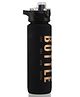 BPA-Free Straw Water Bottle 1000 ml - Black| Leak-Resistant| Flip Lid Drinking Bottle with Measurement Markings for Gym, School & Travel