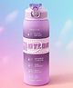 Motion Sports Straw Sipper Water Bottle 800ml - Purple| BPA Free| Leak Resistant & Freezer Safe| School Bottle with Carry Strap for Boys & Girls