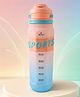 BPA-Free Straw Water Bottle with Measurement Markings 900ml - Pink| Leak-Resistant| Drinking Bottle with Carry Strap for Gym, School & Travel