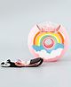 Rainbow Circular Straw Sipper Bottle 380 ml - Pink| BPA Free| Leak-Resistant & Freezer Safe| Ideal for School, Home & Travel| for School Going Boys & Girls