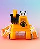 Construction Vehicle Style Kids Straw Water Bottle 500ml - Yellow| Leak-Resistant| Sipper Bottle with Strap| for School, Travel & Outdoor| Ideal for School Going Boys & Girls