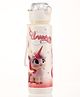 Baby Unicorn Straw Sipper Bottle 700ml White| BPA Free| Leak-Resistant & Freezer Safe| Ideal for School, Home & Travel| for Boys & Girls