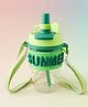Kids Straw Water bottle with Strap 500 ml - Green| BPA Free| Leak Resistant & Freezer Safe| School Sipper Bottle for Boys & Girls