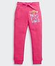 Barbie by Tiny Girl Woven Typography Printed Legging  - Hot Pink