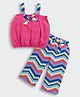Barbie by Tiny Girl Sleeveless Woven Bow Detailed Top &   Pant Set - Hot Pink