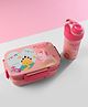 Magic Unicorn Lunch Box & Bottle Set Pink| 2 Compartment| Lunch Box:1.8L, Bottle:500ml| BPA Free, Leak restraint, Freezer safe| Ideal for School, Home & Travel