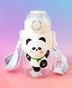 Cute Panda Straw Sipper Bottle 680ml - White| BPA Free| Leak-Resistant & Freezer Safe| Ideal for School, Home & Travel| for School Going Boys & Girls