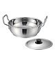 CutTales 2.5 Ltr Kadhai, Durable Stainless Steel Sandwich Bottom Kadhai For Biryani And Other Tasty Recipes. Kitchen Daily Essential