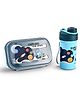 BAYBEE TiffinTote Lunch Box for School Kids Girls, Boys | BPA-Free 1050ml Lunch Box with 500ml Water Bottle with Spoon & Fork | Leak-Proof Tiffin Box with Sipper Bottle for School, Picnic (Blue)
