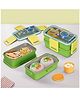 Baybee Premium Stainless Steel Lunch Box for Kids & Adults | BPA-Free Stackable Lunchbox with 2 Box (500ml+500ml) & 80ml Sauce Container, Leak Proof 4-Side Lock | Hot Microwave Safe Tiffin Box (Green)