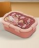 BAYBEE Unicorn Kids Lunch Box with 4 Compartments & Sauce Container | BPA-Free Airtight Bento Box 1000ml + 250ml with 6-Side Locking System | Hot Food Tiffin Box for School Kids Boys, Girls (Pink)