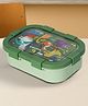 BAYBEE Unicorn Kids Lunch Box with 4 Compartments & Sauce Container | BPA-Free Airtight Bento Box 1000ml + 250ml with 6-Side Locking System | Hot Food Tiffin Box for School Kids Boys, Girls (Green)