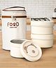 BAYBEE Insulated Lunch Box with 3 Stainless Steel Bowls & Carry Bag | Leakproof, BPA-Free Tiffin Box for Kids & Adults | Microwave Safe Food Storage Container (600 ml,400,400) Office, School, Picnic