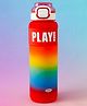 Motivational Water Bottle with Straw Red - 1000 ml | BPA Free, Freezer Safe & Leak-Resistant| Reusable Hydration Bottle for Gym, School & Outdoor Use