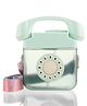 Retro Dial Design Kids Water Bottle 400 ml - Green| BPA Free Leak-Resistant Freezer Safe Sipper Bottle with Straw & Adjustable Strap| Lightweight School Bottle for Boys & Girls