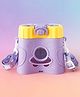 Cute Binocular Design Kids Straw Water Bottle 580 ml Purple| BPA Free| Leak-Resistant| Freezer Safe| Sipper Bottle with Straw & Adjustable Strap for Boys & Girls