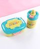 Kids Lunch Box with Sipper Bottle Set  Blue & Yellow| 450ml Lunch Box & 500ml Water Bottle | BPA Free, Freezer Safe & Leak-Resistant|Spoon & Fork| School Tiffin Box Combo for Boys & Girls
