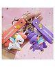 Paper Moon Cute Kawaii Unicorn Silicone Keychain For Backpacks, 1pc - Color May Vary