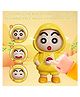 Paper Moon Shinchan Face Changing Keychain with 3 Expressions Toy Key Holder Keyring for Bags, 1 pc - Color May Vary
