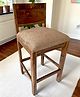 Ikiriya Osian Sheesham Wood Accent Bar Chair / Stool in Teak Finish