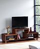 Ikiriya Allen Sheesham Wood Minimalist TV Entertainment Unit / Wooden Cabinet / Display Unit for TV upto 55 inch in Provisional Teak Finish