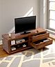 Ikiriya Allen Sheesham Wood Contemporary TV Entertainment Unit / Wooden Cabinet / Display Unit for TV upto 70 inch in Provisional Teak Finish