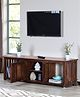 Ikiriya Elder Sheesham Wood Contemporary TV Entertainment Unit / Wooden Cabinet / Display Unit for TV upto 70 inch in Provisional Teak Finish