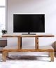 Ikiriya Allen Sheesham Wood Contemporary TV Entertainment Unit / Wooden Cabinet / Display Unit for TV upto 55 inch in Teak Finish