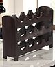 Ikiriya Kassel Sheesham Wood Accent Wine Rack in Dark Mahagony Finish for upto 12 bottles